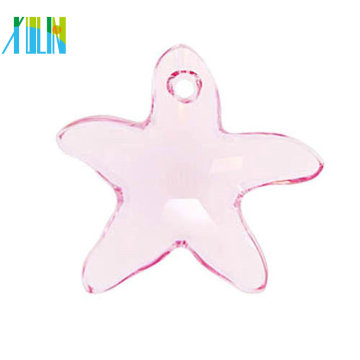 Starfish crystal bead glass beads jewelry pendant